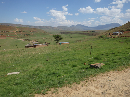 Looking west, up a valley.